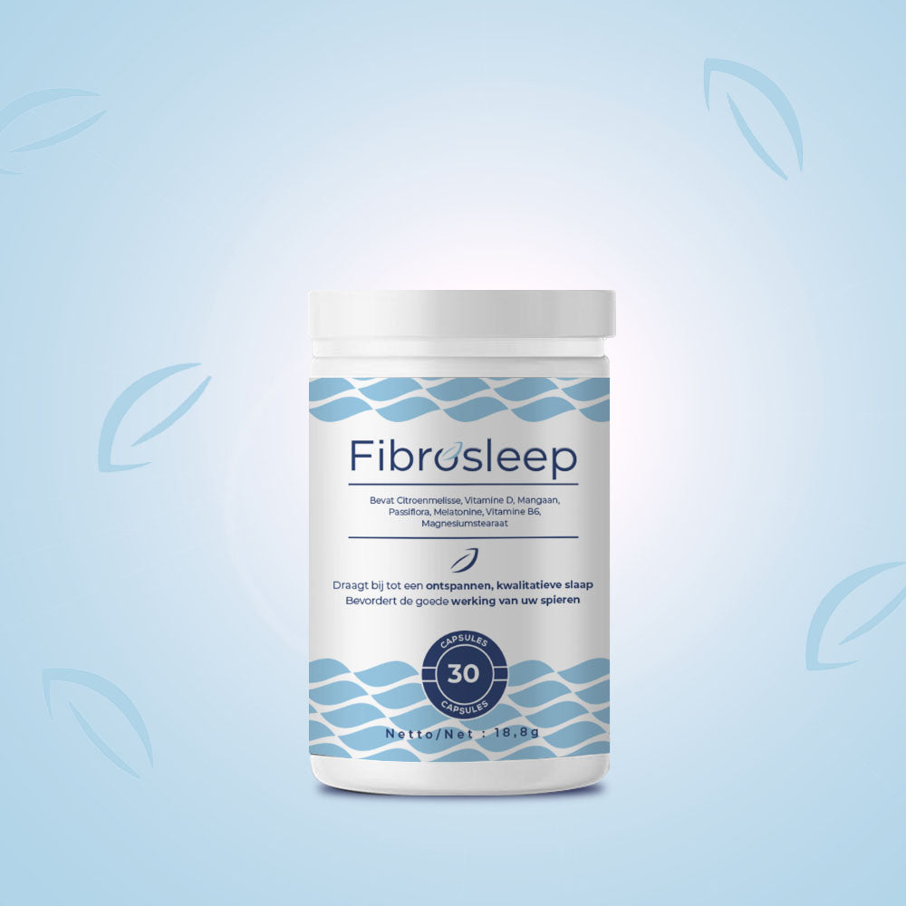 FibroSleep draagt bij tot het inslapen, een natuurlijke kwalitatieve slaap en bevordert de gezonde werking van uw spieren*
